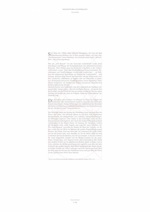 Präsentationstafel I / VIII